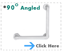 Plastic Fluted 90 Angled Grab Rail 450mm