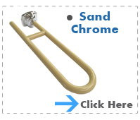 Sand Chrome Hinged Support Rail