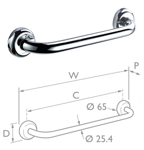 Chrome Rail Hotel Range 610