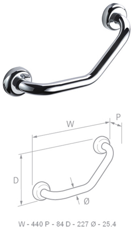 Chrome Angled Rail Hotel Range