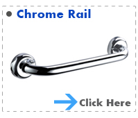 Chrome Curved Grab Rail  