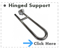 Hinged Support Stainless Steel Rail