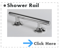 Chrome Shower Rail 355mm