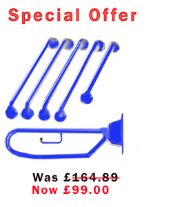 Grab Rail Kit Close Coupled In Electric Blue 