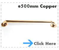 Copper Grab Rail 500mm