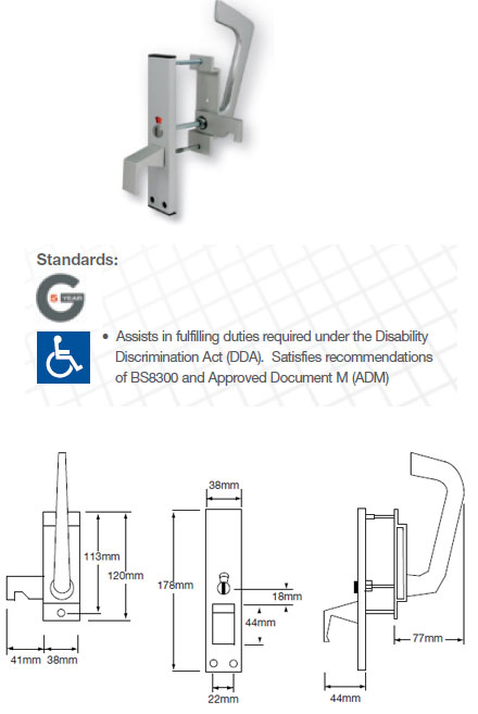 Easy Access Cylinder Roller Bolt Deadlock