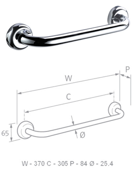 Chrome Rail Hotel Range 305