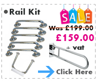 Grab Rail Kit Low Level In Polished Steel