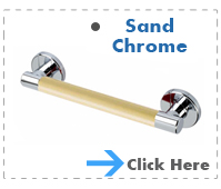 Sand Chrome Grab Rails