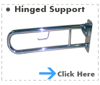 Stainless Steel Grab Rail Hinged Support