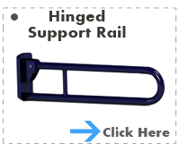 Dark Blue Hinged Support Rail