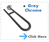 Grey Chrome Hinged Support Rail