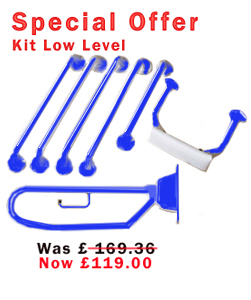 Grab Rail Kit Low Level In Electric Blue 