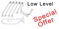 Grab Rail Kit Low Level In White 