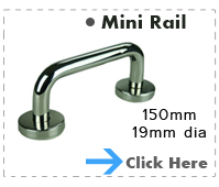 Mini Grab Rail 19 x 150mm Polished