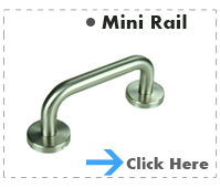 Mini Grab Rail 19 x 150mm Brushed