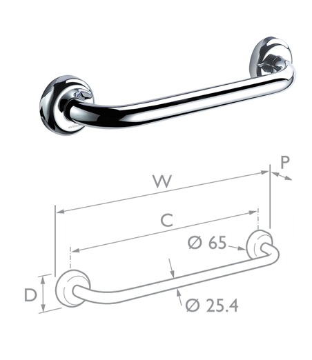 Chrome Rail Hotel Range 610