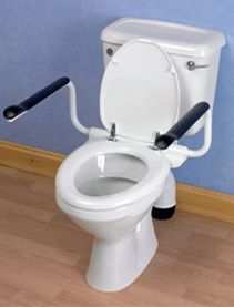 Toilet Seat With Arms Supporter Fixed 