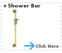 Straight Grab Bar and Shower Holder Sand