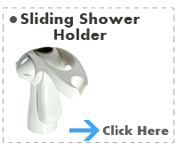 Sliding Shower Holder White