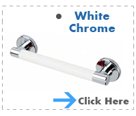 White Straight Chrome Rail