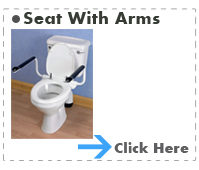 Toilet Seat With Arms Supporter Fixed 