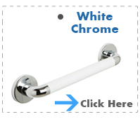 White Curved Chrome Rail