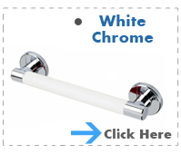 White Chrome Grab Rails
