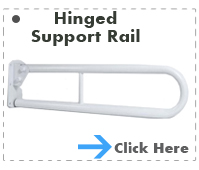 White Hinged Support Rail